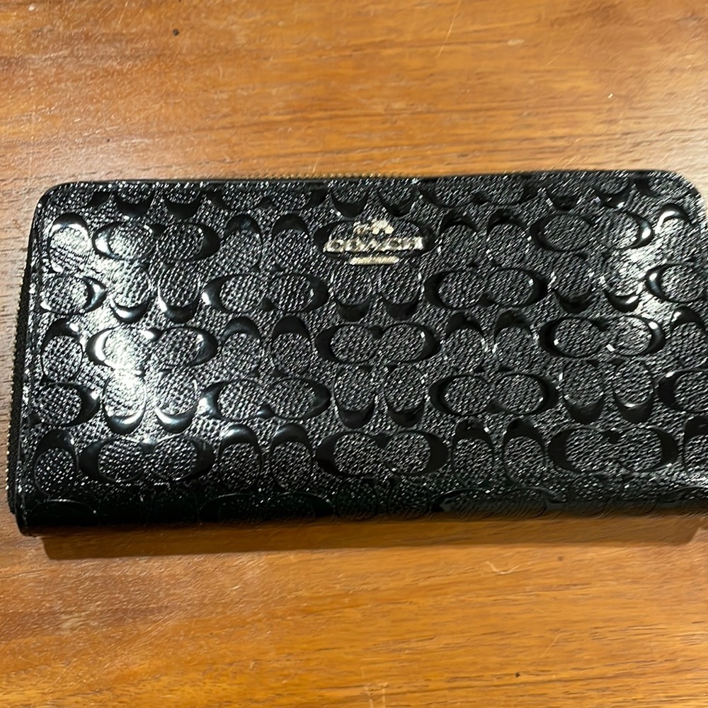 Coach zippered wallet